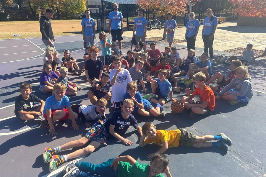 Campers and counselors at Madison Manor Park